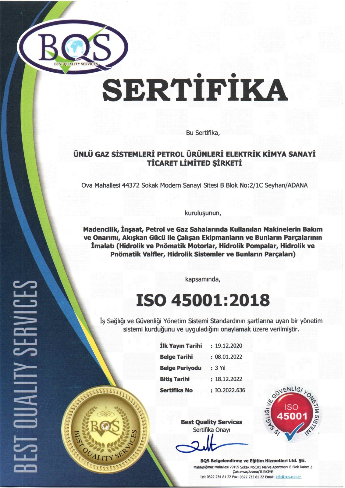 ISO 45001:2018