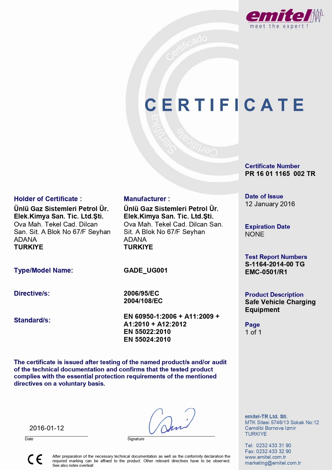 GADE Emitel CE